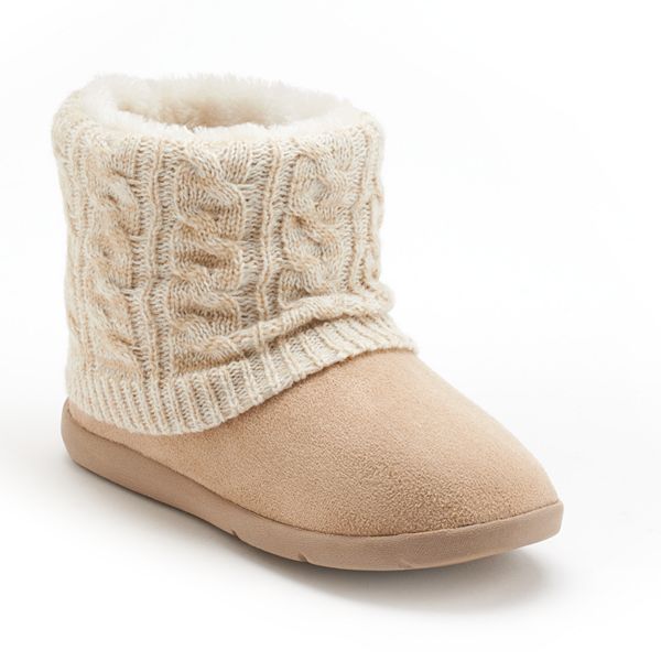 Sonoma Goods For Life® Knit Shaft Bootie Slippers - Women