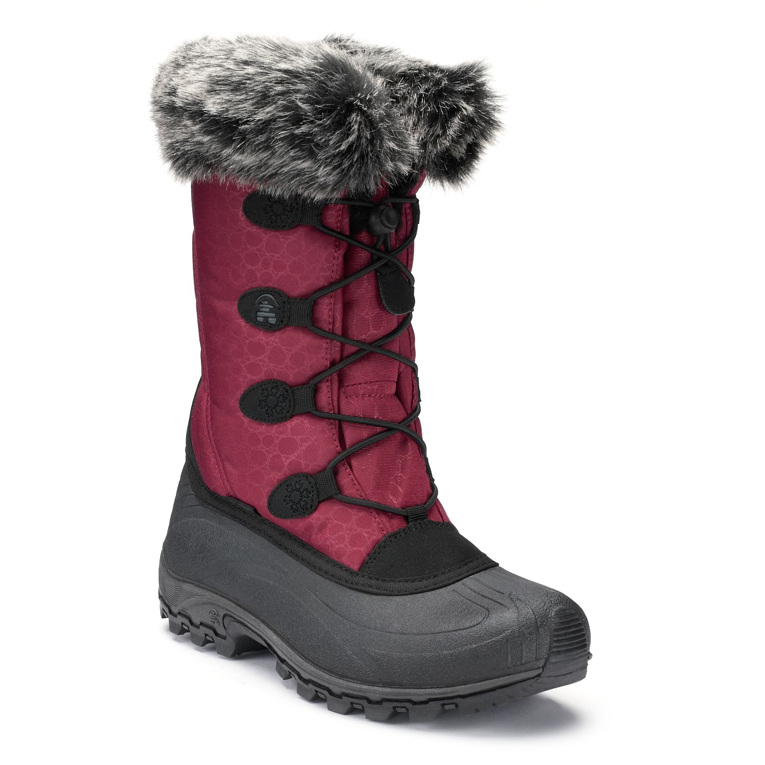 kohls burgundy boots