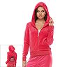 Juicy Couture Pleated Velour Hoodie - Women's