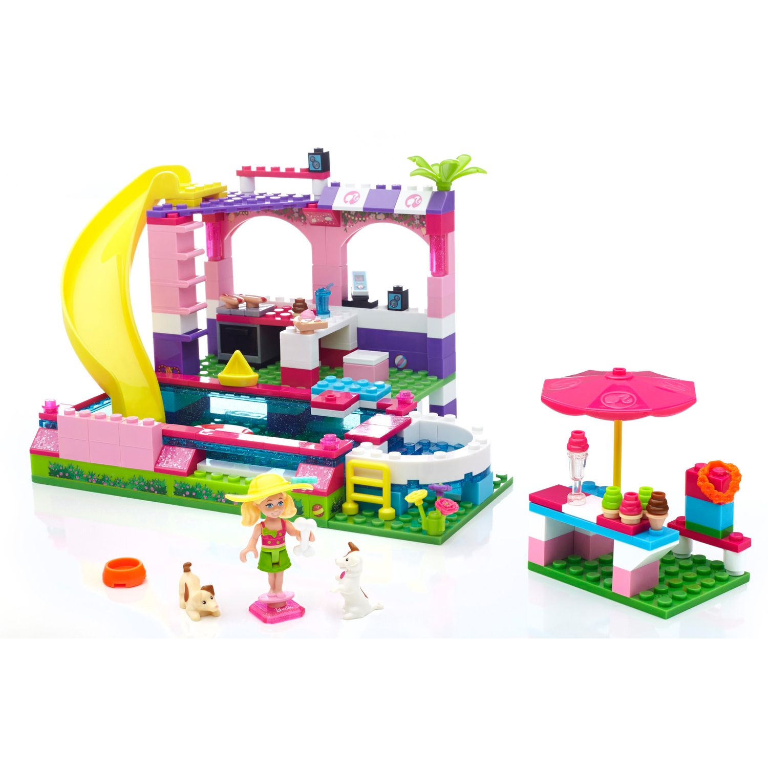 barbie mega bloks pool party