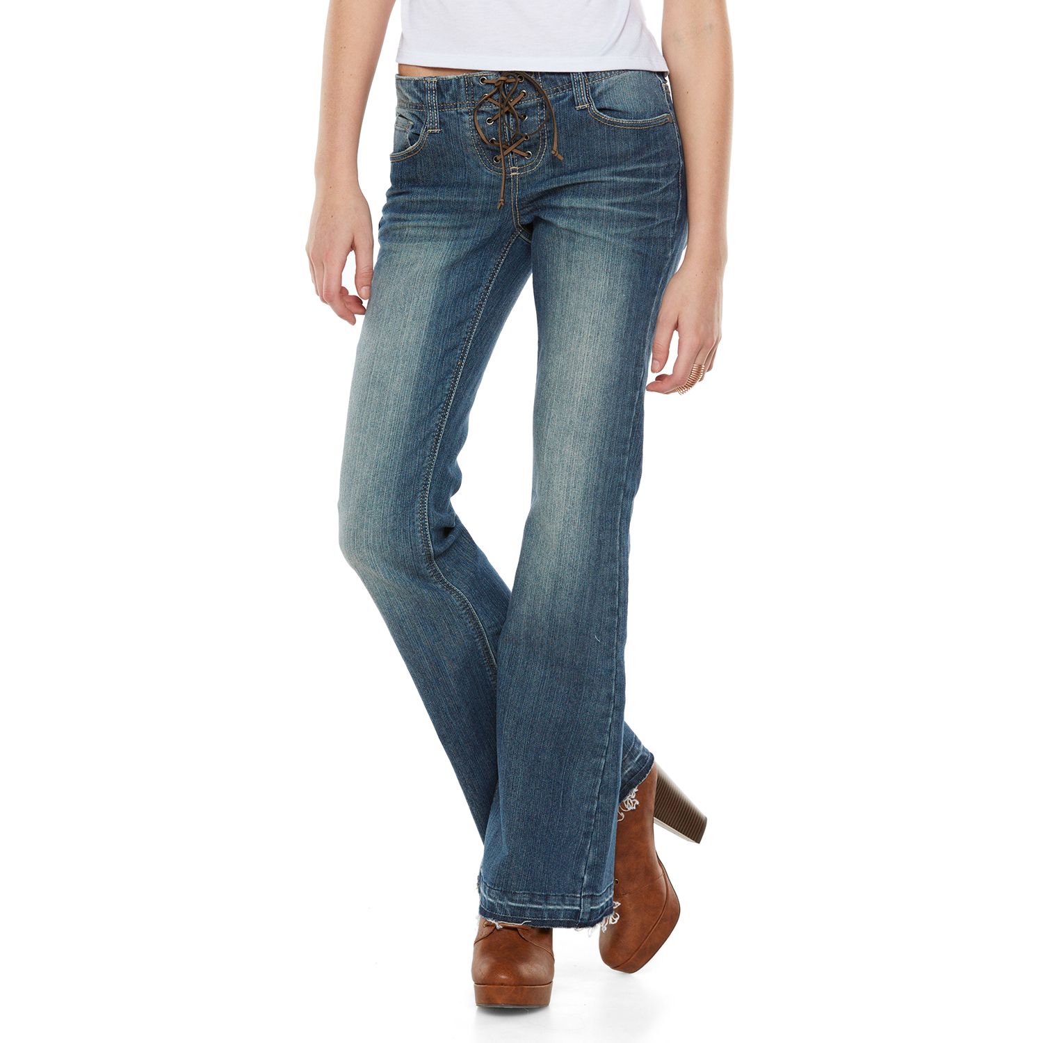 mudd lace up jeans