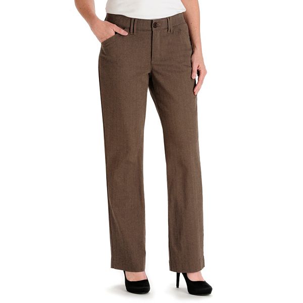 Lee Kassidy Comfort Waist Twill Straight-Leg Pants - Women's