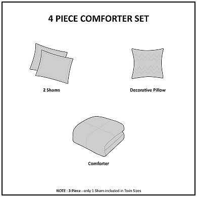 Mi Zone Audrina Reversible Comforter Set