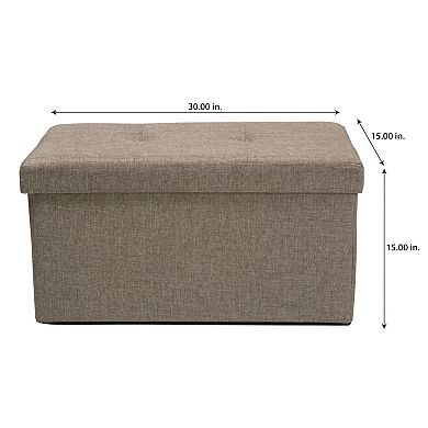 Simplify Folding Storage Ottoman