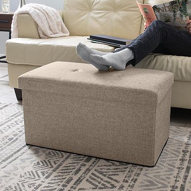 Simplify Folding Storage Ottoman