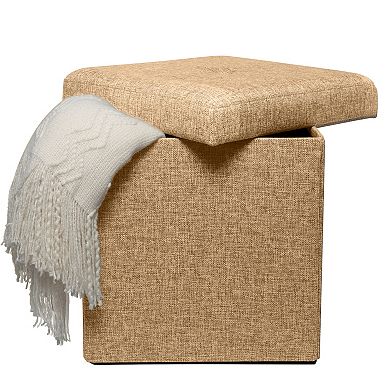 Simplify Square Folding Storage Ottoman