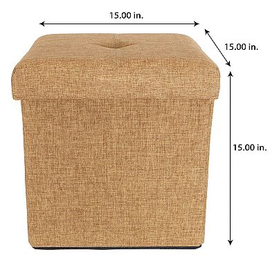 Simplify Square Folding Storage Ottoman