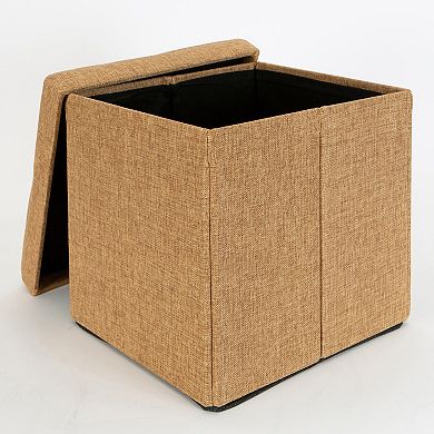 Simplify Square Folding Storage Ottoman