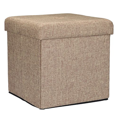 Simplify Square Folding Storage Ottoman