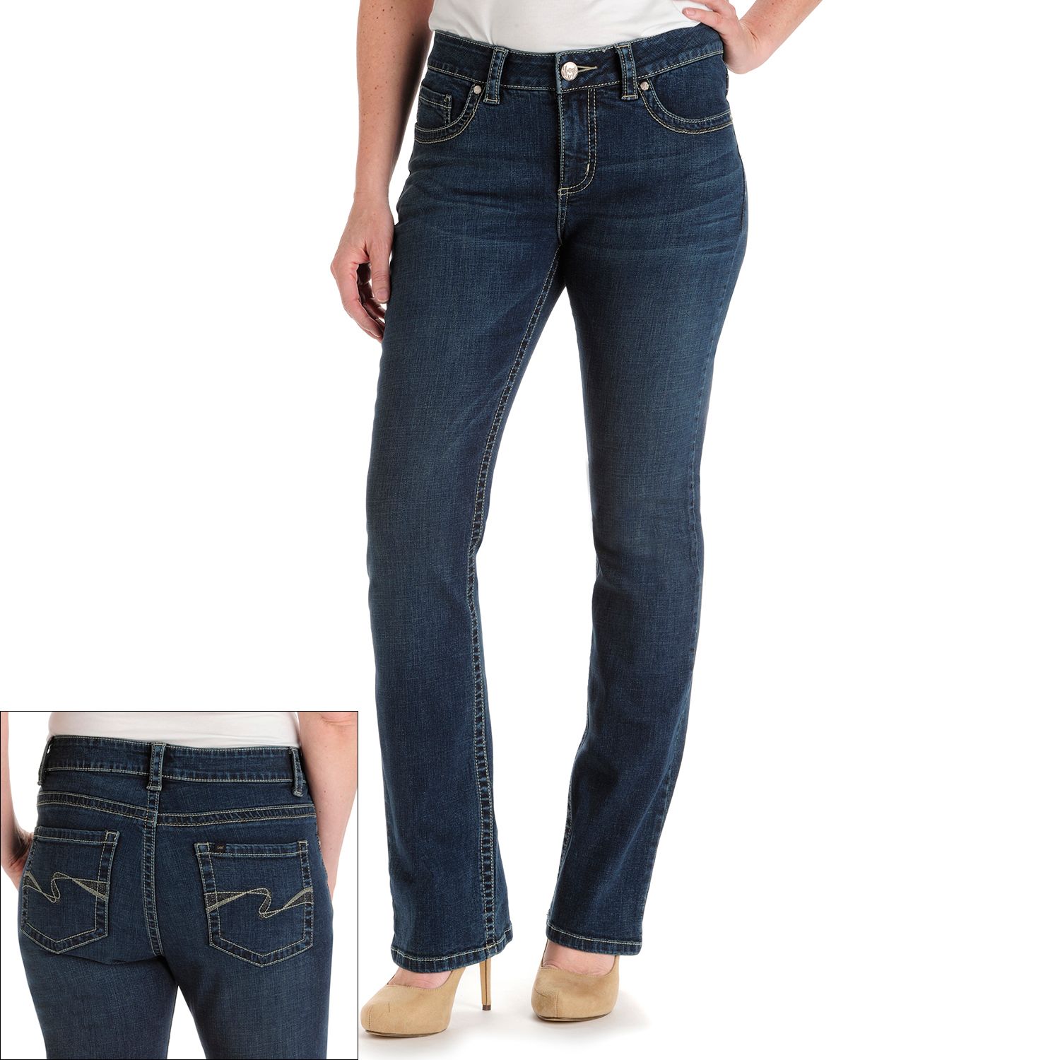 lee slender secret bootcut jeans