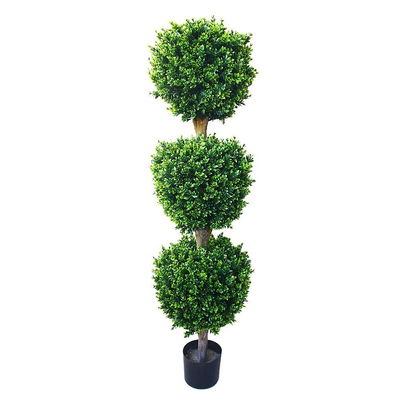 Navarro 5-ft. Potted Ball Hedyotis Topiary - Indoor and Outdoor, Green