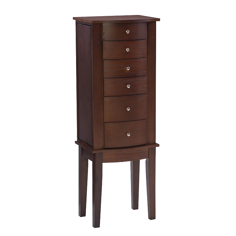 Jewelry Armoire, Womens, Brown