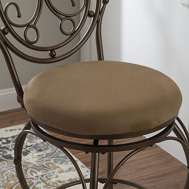 Scroll Circle Back Big and Tall Swivel Bar Stool