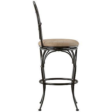 Scroll Circle Back Big and Tall Swivel Bar Stool