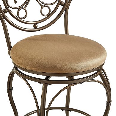 Big and Tall Scroll Circle Bar Chair