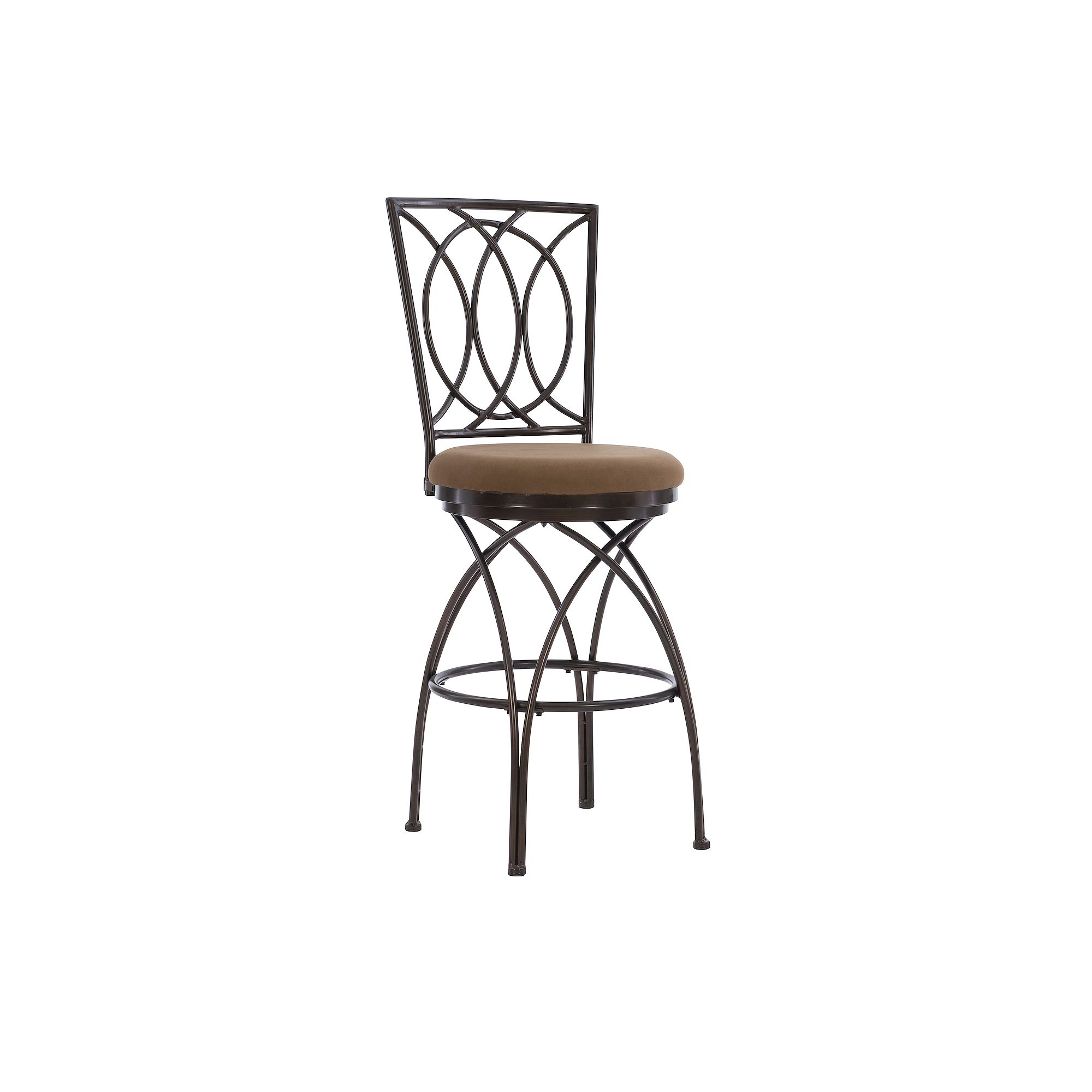 Crossed Legs Big & Tall Swivel Bar Stool, Clrs
