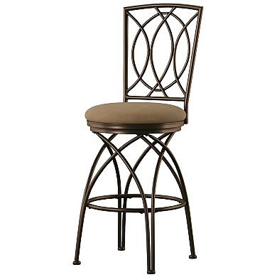 Crossed Legs Big & Tall Swivel Bar Stool