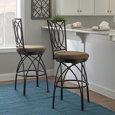 Crossed Legs Big & Tall Swivel Bar Stool