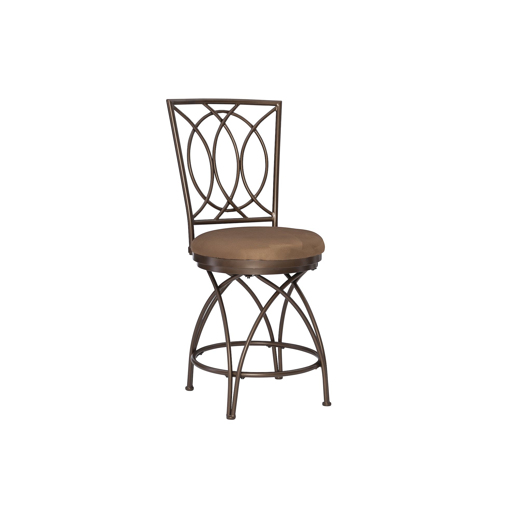 Big and Tall Metal Crossed Legs Swivel Counter Stool, Clrs