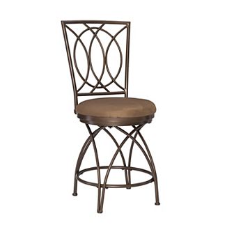 Big and Tall Metal Crossed Legs Swivel Counter Stool