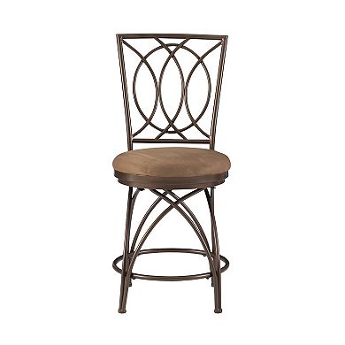 Big and Tall Metal Crossed Legs Swivel Counter Stool
