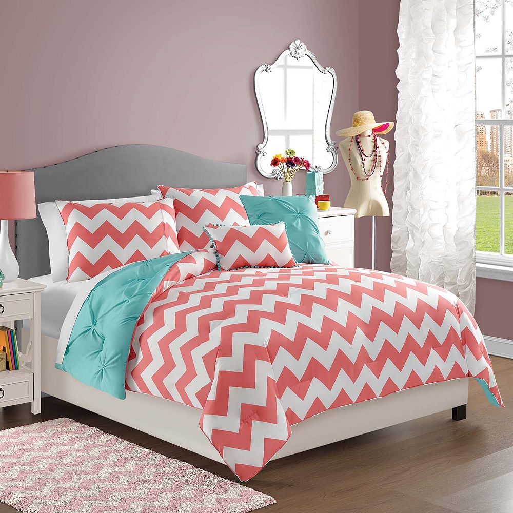 Vcny Sophia Reversible Comforter Set