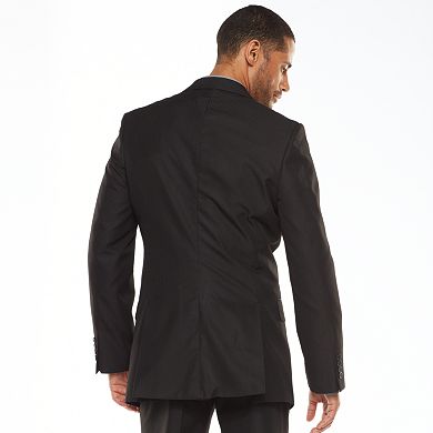 Men's Apt. 9® Modern-Fit Striped Black Suit Jacket and Vest