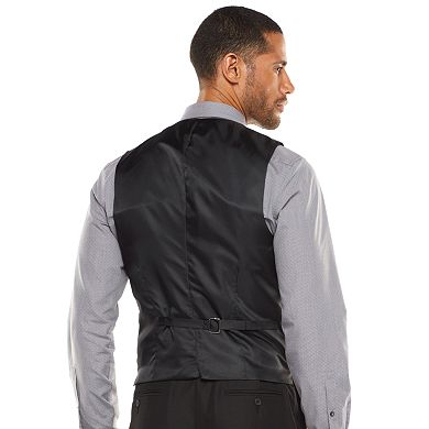 Men's Apt. 9® Modern-Fit Striped Dark Gray Suit Jacket & Vest