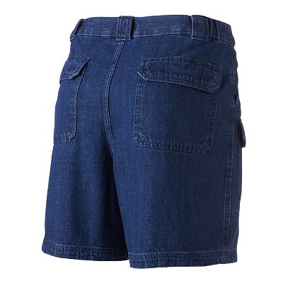 Men s Croft Barrow Side Elastic Denim Cargo Shorts