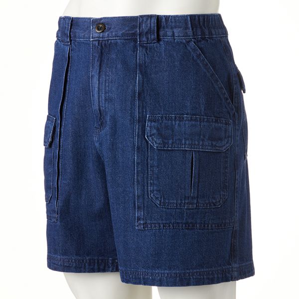 Men's Croft & Barrow® Side Elastic Denim Cargo Shorts