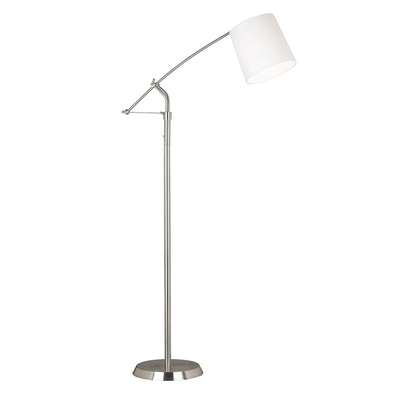 Reeler Floor Lamp, Silver