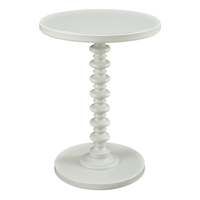 Powell Round Spindle Side Table  Multiple Colors