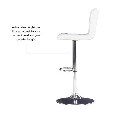Linon Brandt ABS Swivel Bar Stool