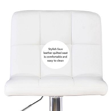 Linon Brandt ABS Swivel Bar Stool