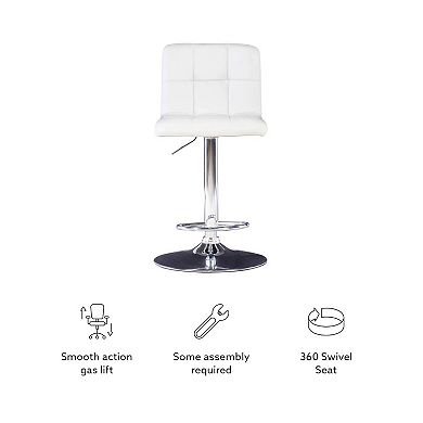 Linon Brandt ABS Swivel Bar Stool