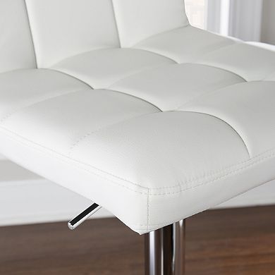 Quilted Adjustable Bar Chair