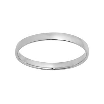 Jewelry Nation Sterling Silver Wedding Ring