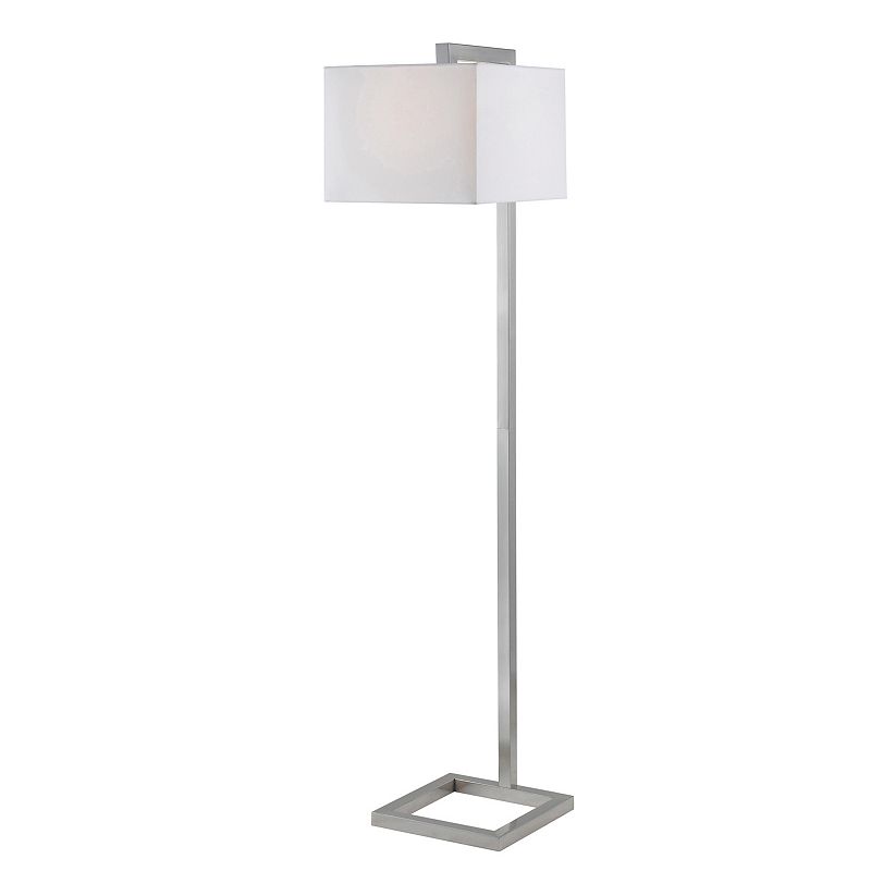 Four Square Floor Lamp, Silver