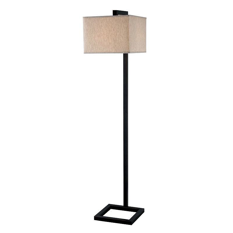 Four Square Floor Lamp, Brown