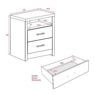 Prepac Calla 28-inch Nightstand