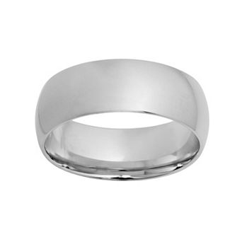 Jewelry Nation Sterling Silver Wedding Band - Men