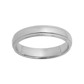 Jewelry Nation Sterling Silver Wedding Ring