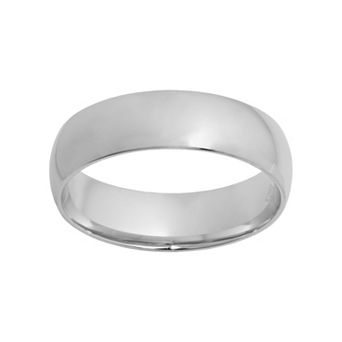 Jewelry Nation Sterling Silver Wedding Band