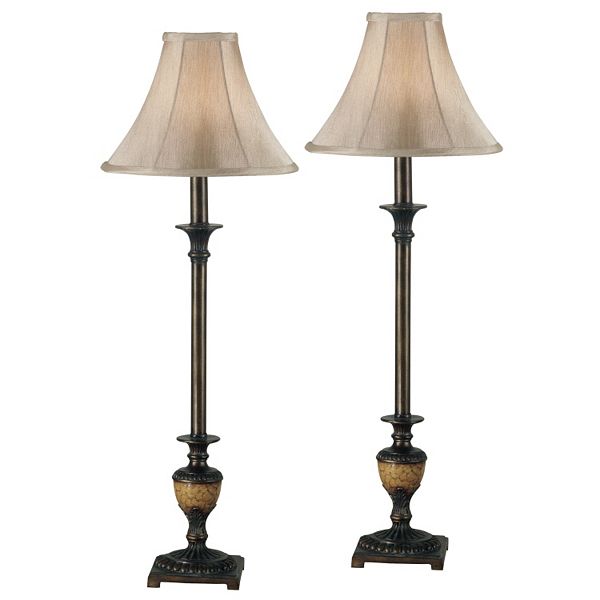 Emily 2 Piece Buffet Table Lamp Set, Emily Table Lamp