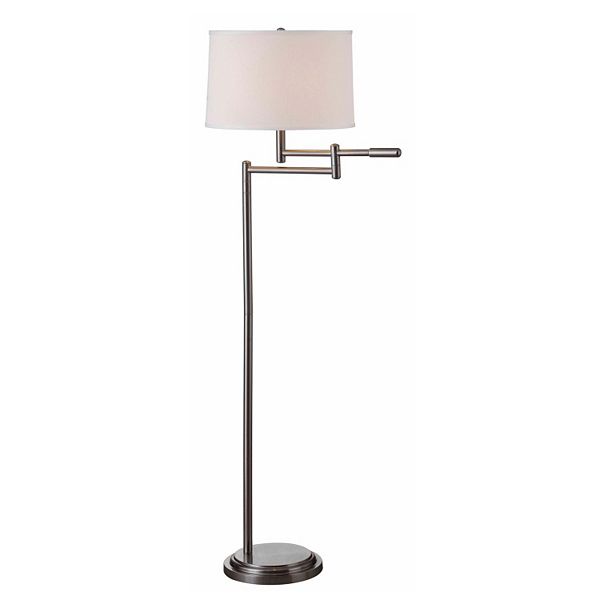 Theta Swing Arm Floor Lamp, Floor Lamps With Extended Arm