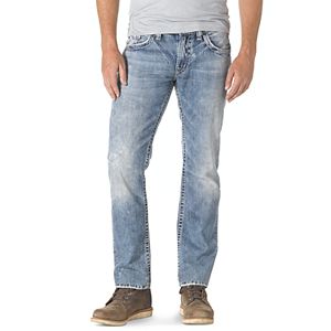 Men's Silver Jeans Nash Slim Straight Jeans