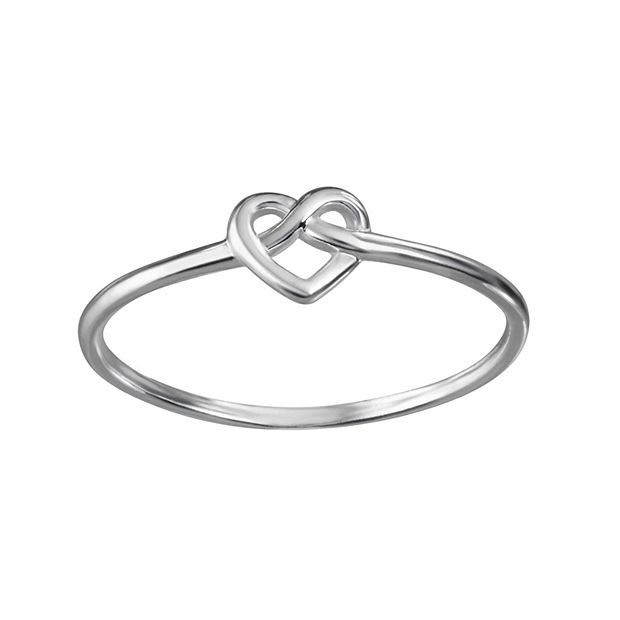 Knotted deals heart ring