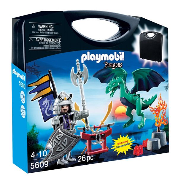 Playmobil Dragon Knight Carry Case Set - roblox castle defender roblox valor knights horses