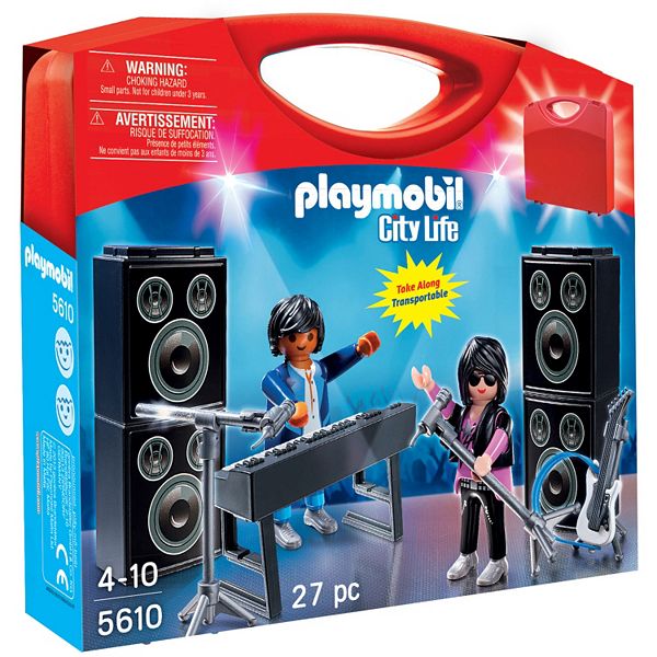 Playmobil City Life Popstars Band Carry Case Set - roblox carry case