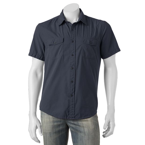 Kohls mens casual hot sale button down shirts